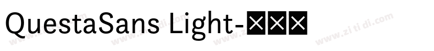 QuestaSans Light字体转换